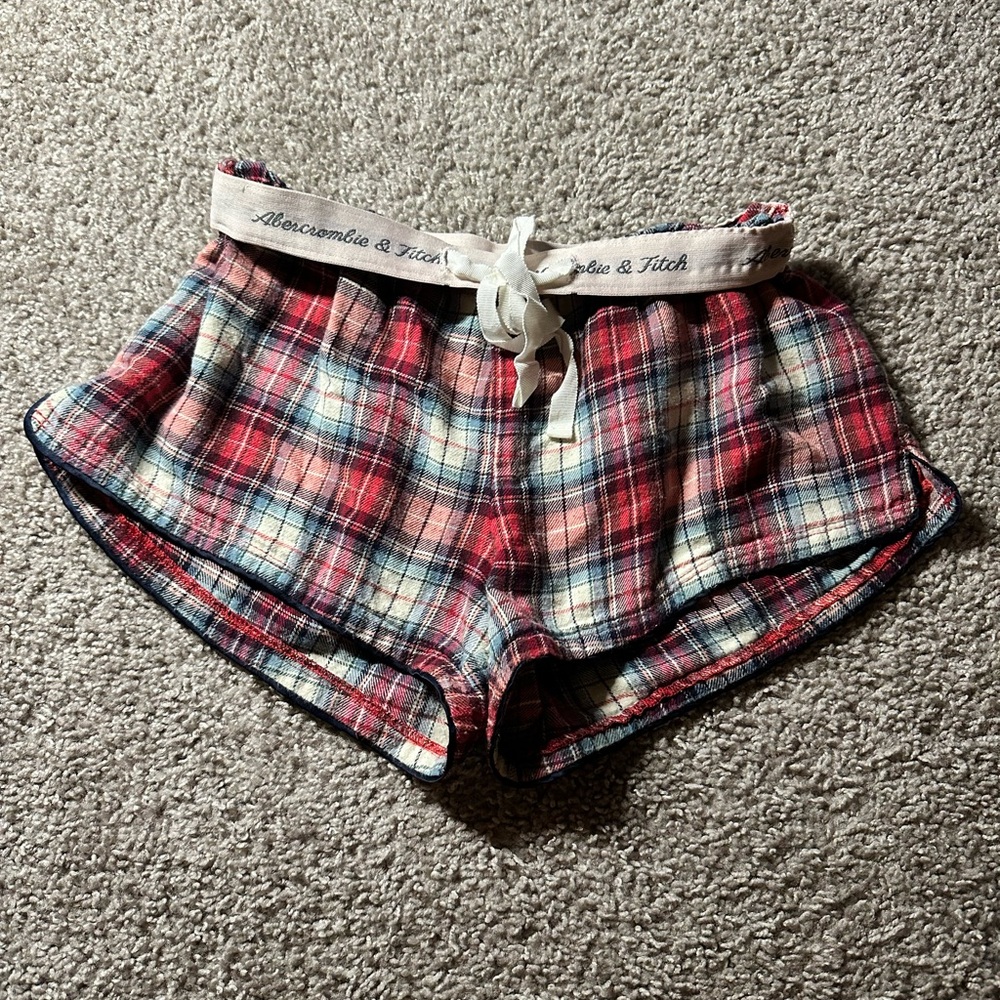 Vintage Abercrombie & Fitch Red Plaid Shorts